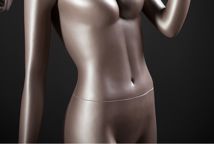 Durable Fiberglass Clothing Display Model with Metal Base for Retail Store Fashion Show