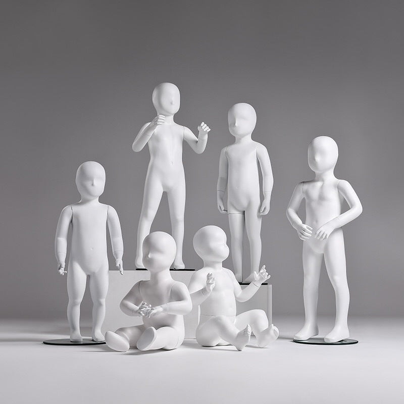 Matt White Child Mannequins Full Body Kids Dummy Collection