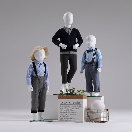 Matt White Child Mannequins Full Body Kids Dummy Collection