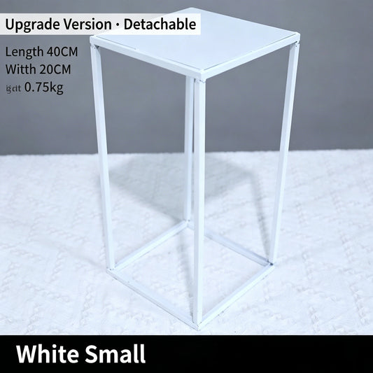 Gold & White Metal Pedestals Main View