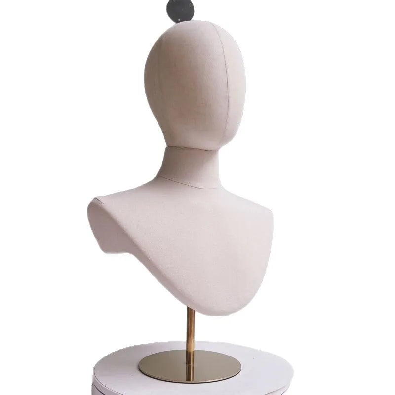 Elegant Fabric Covered Head Main View