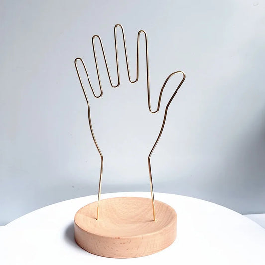 Golden Hand Jewelry Stand Main
