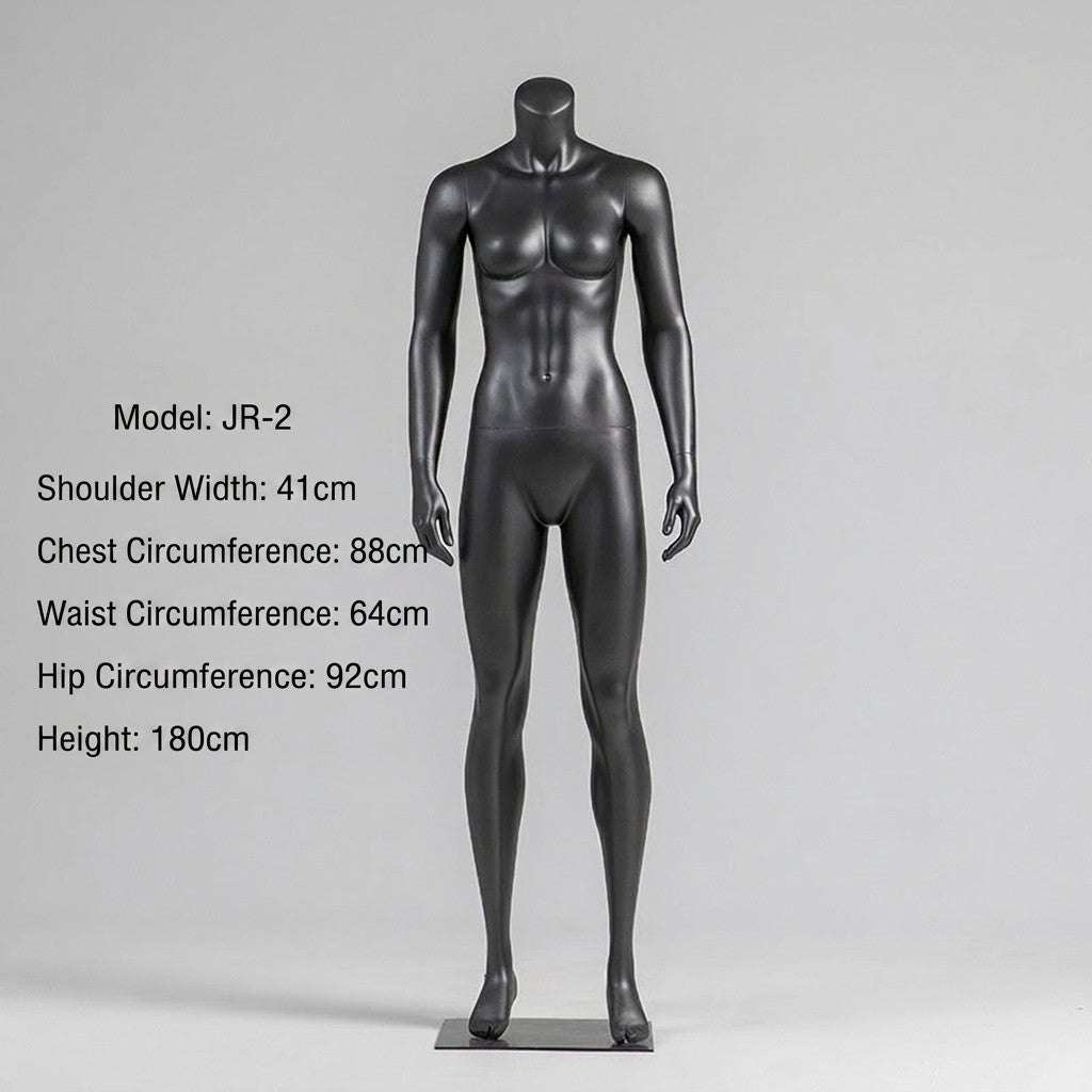 Premium Matte Gray/Black Athletic Mannequins Full Body and Torso Display for Sports Apparel