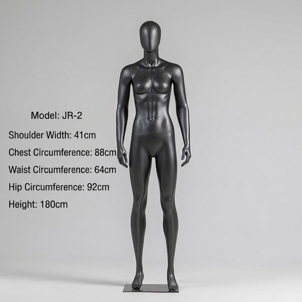 Premium Matte Gray/Black Athletic Mannequins Full Body and Torso Display for Sports Apparel